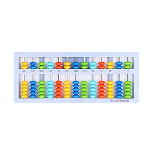 BigKing Mathematik-Abakus, Abakus, kleines tragbares Kinderpuzzle, 13 Klassen, 7 Perlen, Kopfrechnen, Mathe-Abakus(Blau) von BigKing