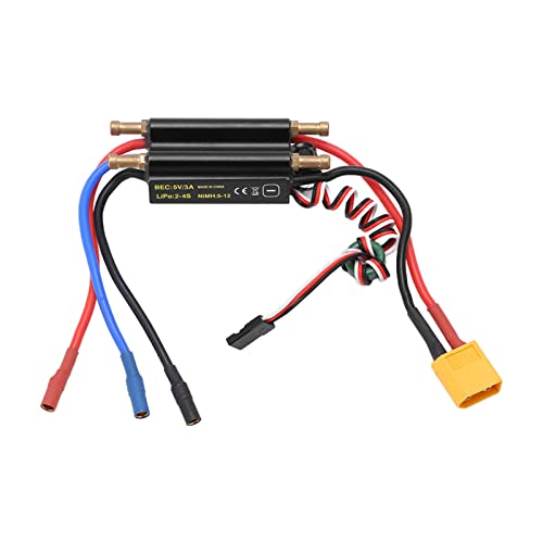 BigKing Brushless Motor ESC, 30A RC Boot Wasserdichter Brushless Controller ESC 2‑4S Elektrischer Geschwindigkeitsregler für 450 mm Bootsmodell 5 V/3 A Elektronische Komponenten von BigKing