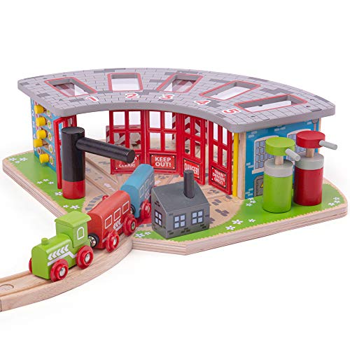 Bigjigs Rail 5er Ringlokschuppen von Bigjigs Rail