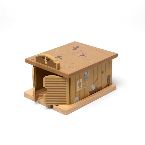 Bigjigs Rail - Holzlimousinen -Tunnel - Wild West Accessoire für Zugsets, Kinderbahnenzubehör, umweltfreundliche Kleinkindspielzeug und -geschenke, hergestellt mit nachhaltigem Holz, Alter 3 Jahre alt von Bigjigs Rail