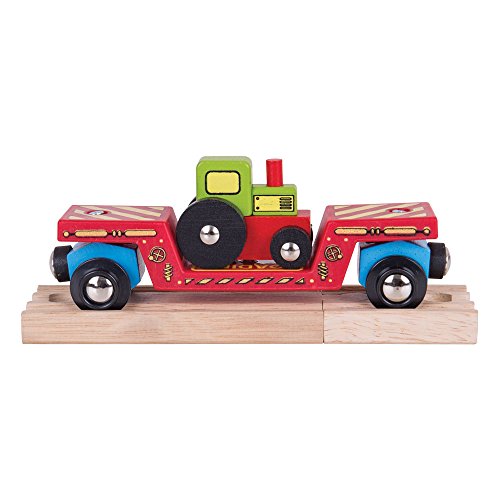 Bigjigs Rail Waggon Mit Traktor von Bigjigs Rail