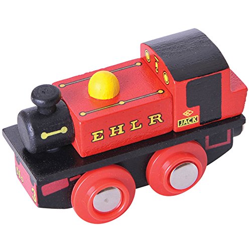 Bigjigs Rail Heritage-Kollektion Lokomotive EHLR Jack Rot von Bigjigs Toys