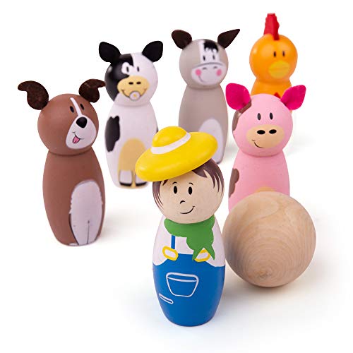 Bigjigs Toys Bauernhof Kegelspiel von Bigjigs Toys