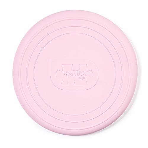 Bigjigs Toys Frisbee Flying Disc (Blush Pink) - Silicone Frisbee for Kids, Quality Flying Saucers, Beach Toys & Garden Toys, Holiday Toys for Toddlers von Bigjigs Toys