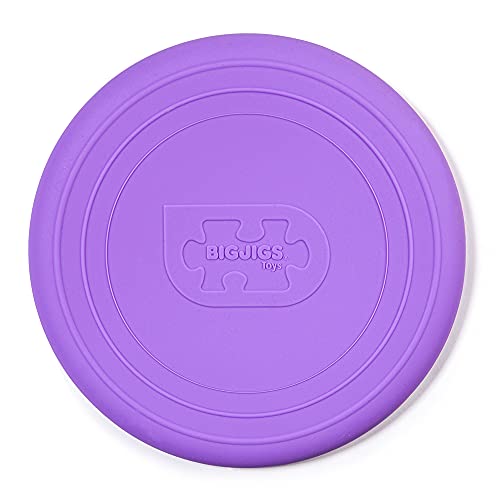 Bigjigs Toys Frisbee Flying Disc (Lavender Purple) - Silicone Frisbee for Kids, Quality Flying Saucers, Beach Toys & Garden Toys, Holiday Toys for Toddlers von Bigjigs Toys