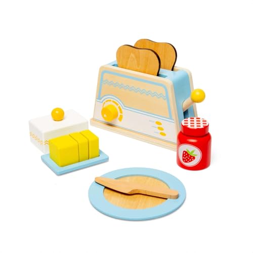 Bigjigs Toys - Frühstückssatz - Holzfutterspiel, Spielzeugküchenzubehör, tat vor, für Kinder zu Spielen, nachhaltige Geschenke und Playsets, stärkt die Vorstellungen, 18 Monate alt + Bigjigs Toys - Frühstückssatz - Holzfutterspiel, Spielzeugküchenzubehör, tat vor, für Kinder zu Spielen, nachhaltige Geschenke und Playsets, stärkt die Vorstellungen, 18 Monate alt + von Bigjigs Toys