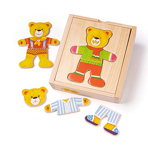 Bigjigs Toys Hölzernes Anziehspiel: Herr Bär von Bigjigs Toys