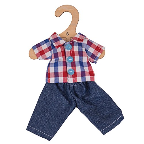 Bigjigs Toys Karohemd und Jeans (für 28cm Puppe) von Bigjigs Toys