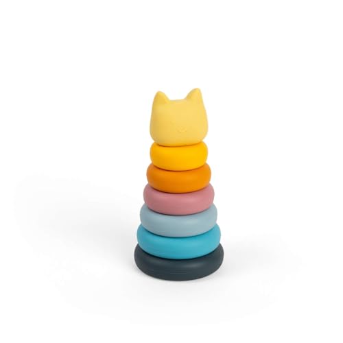 Bigjigs Toys - Silikonstapelkatze - 7 -teilige Regenbogen -Tierstaplerspielzeug, Montessori -Aktivität, Babys und Kleinkinder Frühes Lernen, hergestellt aus 100% Silikon, Geschenke für 5 Monate altes Bigjigs Toys - Silikonstapelkatze - 7 -teilige Regenbogen -Tierstaplerspielzeug, Montessori -Aktivität, Babys und Kleinkinder Frühes Lernen, hergestellt aus 100% Silikon, Geschenke für 5 Monate altes von Bigjigs Toys