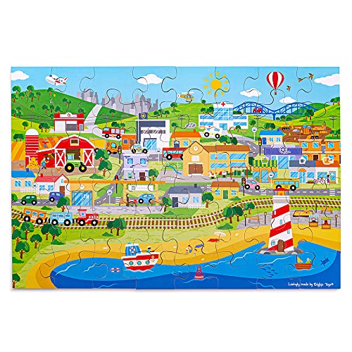 Bigjigs Toys Transport Town Floor Puzzle von Bigjigs Toys