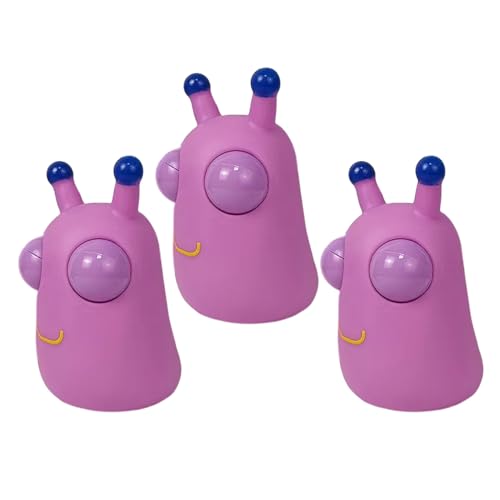 Squeeze Spielzeug 3 Stück, Lustig Anti Stress Spielzeug, Squeeze Ball Popping Out Eyes Squeeze Toys für Erwachsene und Kinder, Mitbringsel Kindergeburtstag gastgeschenke (Lila) von Bigougem