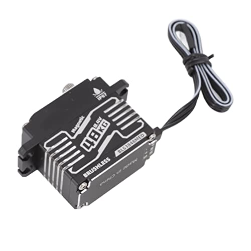 Biitfuu RC Coreless Servo, Schwarz IP67 wasserdichte Aluminiumlegierung Gute Wärmeableitung RC Gear Servo für RC Car (270 Grad) von Biitfuu