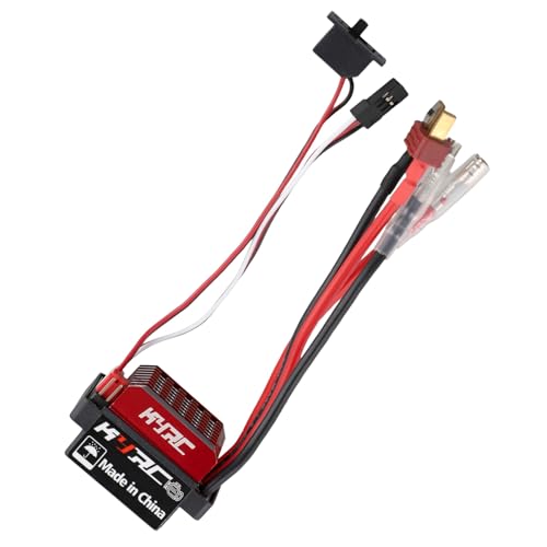 Bikevista 60A ESC RC Car ESC Gebürsteter Elektrischer Drehzahlregler 6V/2A BEC für 1/10 RC Car, T-Stecker von Bikevista