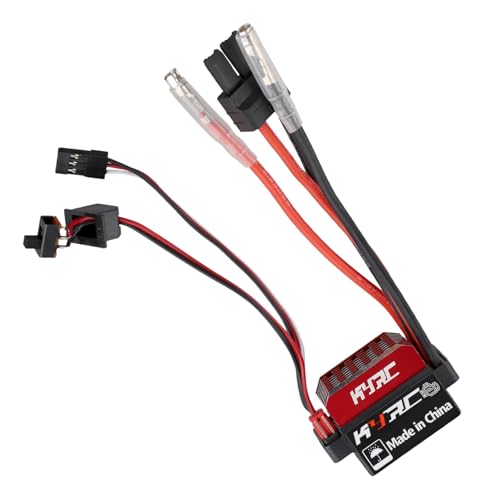 Bikevista 60A ESC RC Car ESC Gebürsteter Elektrischer Drehzahlregler 6V/2A BEC für 1/10 RC Car, für -Stecker von Bikevista