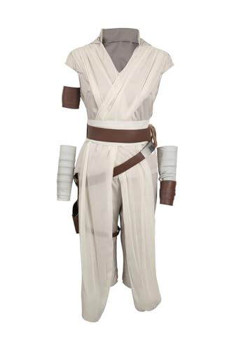 Bilicos Karneval Kriegerin Mittelalter Retro Ritter Rey Robe Outfit Cosplay Kostüm 6 Version (Rey 5, M) von Bilicos