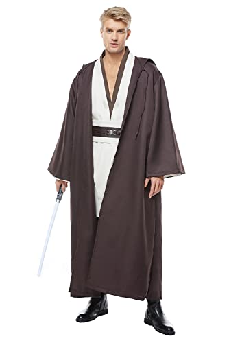 Bilicos Kenobi Obi Wan Tunic Outfit Cosplay Kostüm Herren 4XL von Bilicos