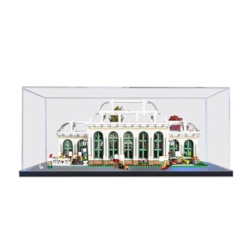 BilliColors Acryl-Vitrine für Lego City 21353, anwendbar für den botanischen Garten, als Geschenk (nur Vitrine) (schwarze Unterseite) von BilliColors