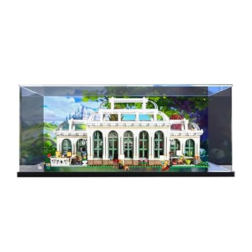 BilliColors Acryl-Vitrine für Lego City 21353, anwendbar für den botanischen Garten, als Geschenk (nur Vitrine) (schwarze Unterseite + Hintergrund) von BilliColors