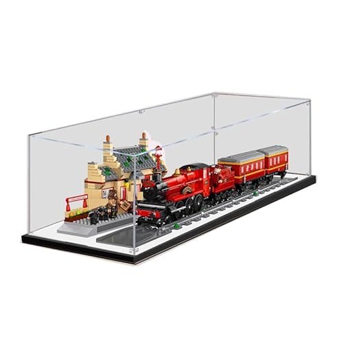 BilliColors Acryl-Vitrine für LegoHP 76423, anwendbar für Express & Hogsmeade Station, entworfene Displaybox, Geschenk (nur Vitrine) (Spiegel unten) von BilliColors