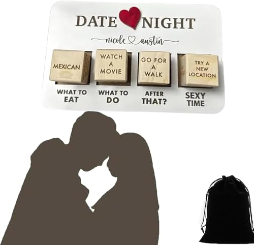 Bimhayuu Date-Night-Würfel für Paare Romantisches Paar Würfel Set Funny What to Do Multi-Styles Entscheidungswürfel, Paarwürfel Date Night Dice Kit ahrestag Hochzeit, Geschenke für Frauen und Männer von Bimhayuu