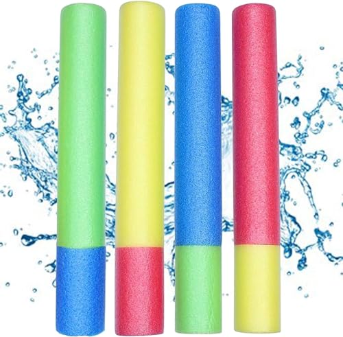 Wasserpistole Schaumstoff Kinder Wasserpistole für Kinder, 40 cm Schaum Wasserspritzpistole Super Wasser Soaker Wasserspielzeug für Schwimmbad, Strand, Garten, Spiel im Freien (4PCS) von Bimhayuu