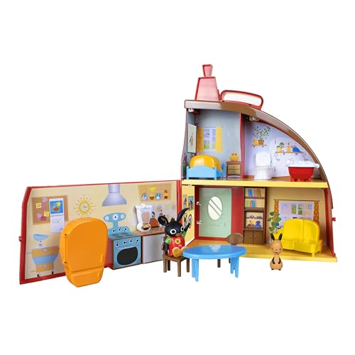 Bing 3583 House Playset, Flop Figures, from CBeebies TV Show. Tough, Colourful, Well-Made Role-Play Toy. Kids Aged 18 Months Plus,Red von Bing