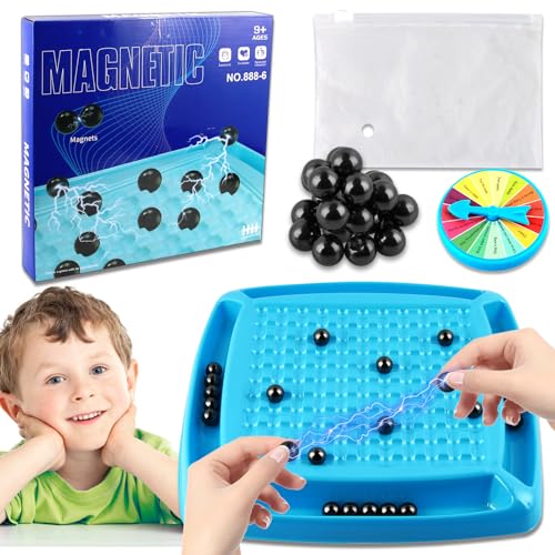 Magnetisches Schachspiel, Schachbrett Magnetisch Steine, Magnetic Chess Game, Tisch-Magnetspiel Schach-Brettspiel, Magnetisches Kinderschachspielzeug, Tragbares Schachbrett für Familientreffen (24pcs) von Binggunyo