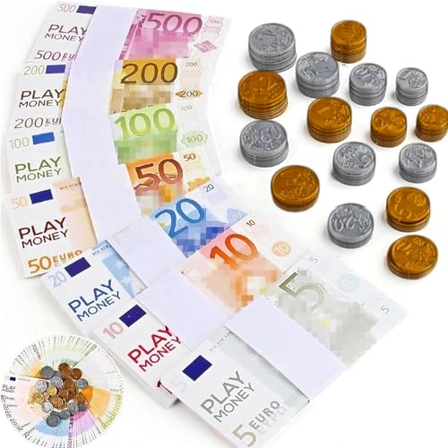 Prop Money, Spielgeld Euro Scheine, Fake Feldscheine,Dollar Scheine,Film Play Geldscheine, Spielzeug Geld Rechen , Rechengeld Für Spielzeug, Spielgeld Für Kinder Für Kaufmannsladen, Zum Rechnen von Binggunyo