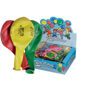 Bini Balloons Dinosaurier Farbenmix Ø26cm - 8 Stk von Bini Balloons