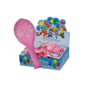 Bini Balloons It's a Girl Rosa Ø29cm - 6 Stk von Bini Balloons