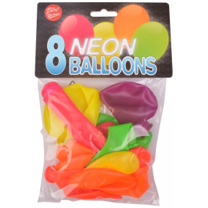 Bini Neon Ballons Farbenmix Ø26cm - 8 Stk von Bini Balloons