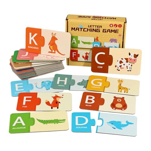 Alphabet Pappkarten, Zahlen Und Buchstaben Zuordnungsspiel, Frühes Lernspiel Für Unterwegs Auto Kindergarten & Schule Alphabet Pappkarten, Zahlen Und Buchstaben Zuordnungsspiel, Frühes Lernspiel Für Unterwegs Auto Kindergarten & Schule von Biniveil