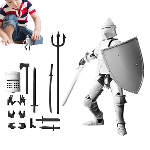 Biniveil 3D-gedrucktes Actionfiguren-Spielzeug,3D-gedruckte Spielzeugfigur,Flexibles Sinnesspielzeug | Mehrgelenkige Roboter-Actionfigur, Sammel-Actionfigur für Sammler-Desktop-Dekorationen von Biniveil