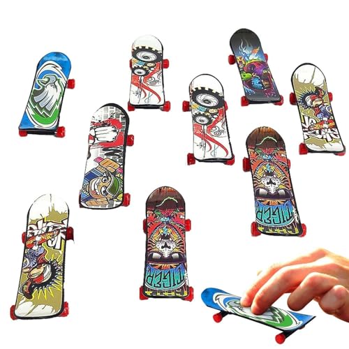 Biniveil Fingerskateboard | Fingerskateboards Für Kinder | Fingerskateboard-Rampensets | Skateboard-Griffbretter Fingerspielzeug | Skateboard-Lernspielzeug Für Kreative Fingerspitzenbewegungen von Biniveil