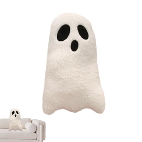 Biniveil Halloween Geisterkissen | Geister-Plüschkissen | Geisterkissen Halloween | Halloween-Geisterkissen Wurfkissen | Süßes Geisterkissen | Sofa Dekorationen Für Wohnzimmer, Schlafzimm von Biniveil