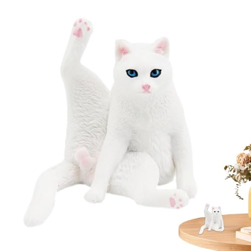 Biniveil Katzenfiguren, realistisches Katzenmodell, Katzenfiguren, Tierfiguren-Sammlung, Spielset | Miniatur-Kätzchen-Tierfiguren, realistisches Kätzchen-Spielzeug, exquisites von Biniveil