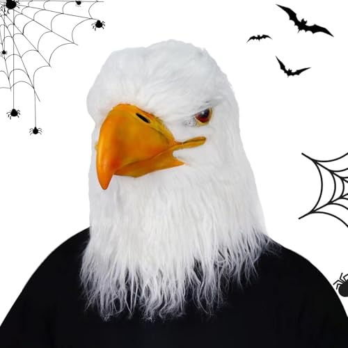 Biniveil Kopfmaske - Kostüm Weißkopfseeadler Kostüm - Lustige Kopfbedeckung Halloween Karneval Kostüm für Halloween Weihnachten Tag Photo Booth von Biniveil