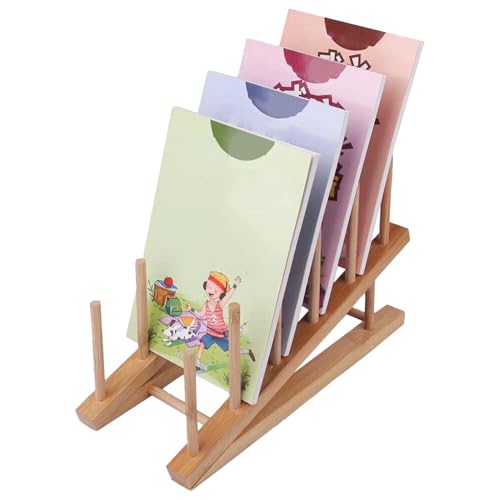 Biniveil Puzzle-Aufbewahrungsregal, Puzzle-Halter für Kinder,Puzzleständer aus Holz für Kleinkinder | Puzzle-Aufbewahrung für Kleinkinder, Flexibler Präsentationsständer, Puzzle-Organizer und von Biniveil