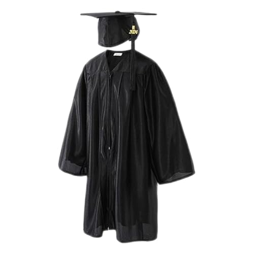 Biniveil Vorschulkappe und Kleid, Kinderkappe und Kleid - Graduierungswaden -Set für Kinder,Doktoranden der Grundschule, Absolventenkostüm von Biniveil