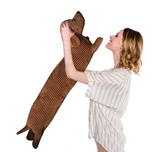 Dackel Plüschtiere | Plüsch Hundekissen Weich Plüschkissen | Hund Plüschtier | Plüsch Spielzeug | Seitenschläferkissen Soft Geschenk | Weiches Plüschkissen Für Kinder 55cm/70cm/110cm von Biniveil