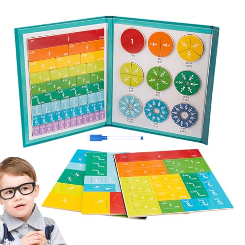 Magnetisches Bruchrechnungs-Demonstrationsbuch | STEM Mathematik Lernspielzeug Magnete Lernmaterial - Multifunktionale Lernhilfe Für Kinder Grundschule Magnetisches Bruchrechnungs-Demonstrationsbuch | STEM Mathematik Lernspielzeug Magnete Lernmaterial - Multifunktionale Lernhilfe Für Kinder Grundschule von Biniveil