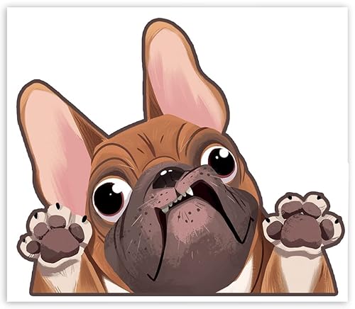 Biomar Labs® 1 x Vinyl Aufkleber Autoaufkleber Sticker Dog Hund Französische Bulldogge French Bulldog B 225 von Biomar Labs