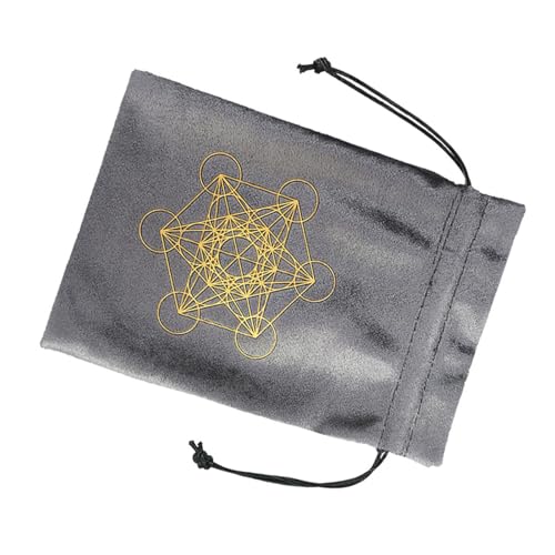 Biookhm Flanell Tarot Aufbewahrungstasche Brettspiel Karte Kordelzug Tasche Orakel Karte Runen Tasche Reise Geschenktasche Schmuckbeutel von Biookhm