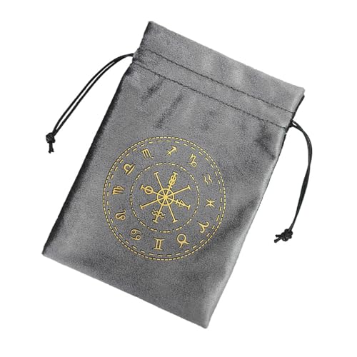 Biookhm Flanell Tarot Aufbewahrungstasche Brettspiel Karte Kordelzug Tasche Orakel Karte Runen Tasche Reise Geschenktasche Schmuckbeutel von Biookhm