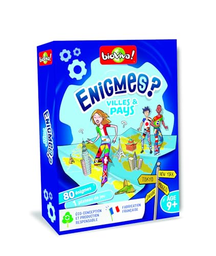 Bioviva 283595 Enigmes-Städte und Länder, Mehrfarbig, 12 x 3,5 x 15,5 cm Bioviva 283595 Enigmes-Städte und Länder, Mehrfarbig, 12 x 3,5 x 15,5 cm von Bioviva