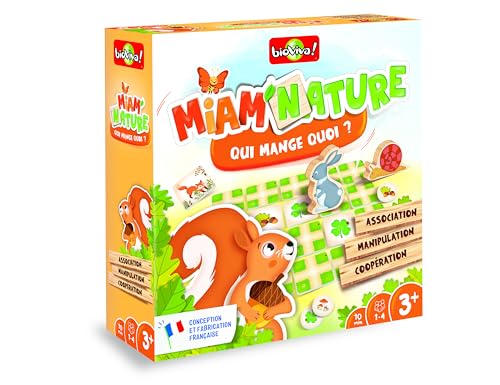 Bioviva Miam'Nature 400183 – 400183 – Gesellschaftsspiel für Kinder ab 3 – 1 – 4 Tage – 400183, Mehrfarbig von Bioviva