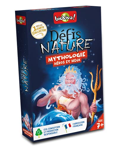 Bioviva 280259 Défis Héros de la Mythologie Kartenspiel, Herausforderungen Natur – Helden der Mythologie von Bioviva