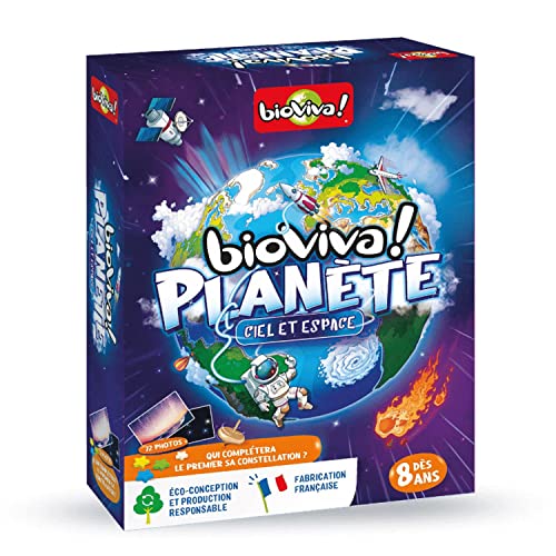 bioviva ! – Planet – Himmel und Weltraum – Gesellschaftsspiel für Kinder ab 8 Jahren – 2 bis 4 Spieler – 400138 von Bioviva