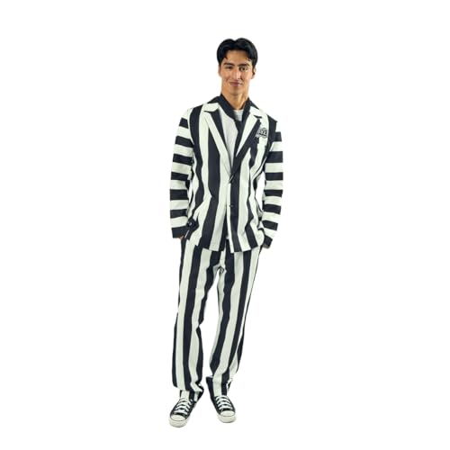 Bioworld Beetlejuice Betelgeuse Herren 3-teiliges Cosplay Set, Mehrfarbig, M von Bioworld