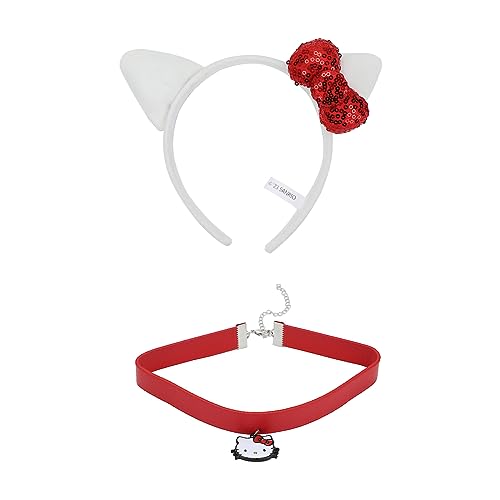 Bioworld Hello Kitty Kostüm Ready Cosplay Set mit Stirnband und Halsband von Bioworld